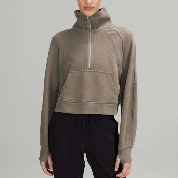 lululemon athletica Tops - Lululemon Scuba Oversized Funnel Neck Half-Zip
